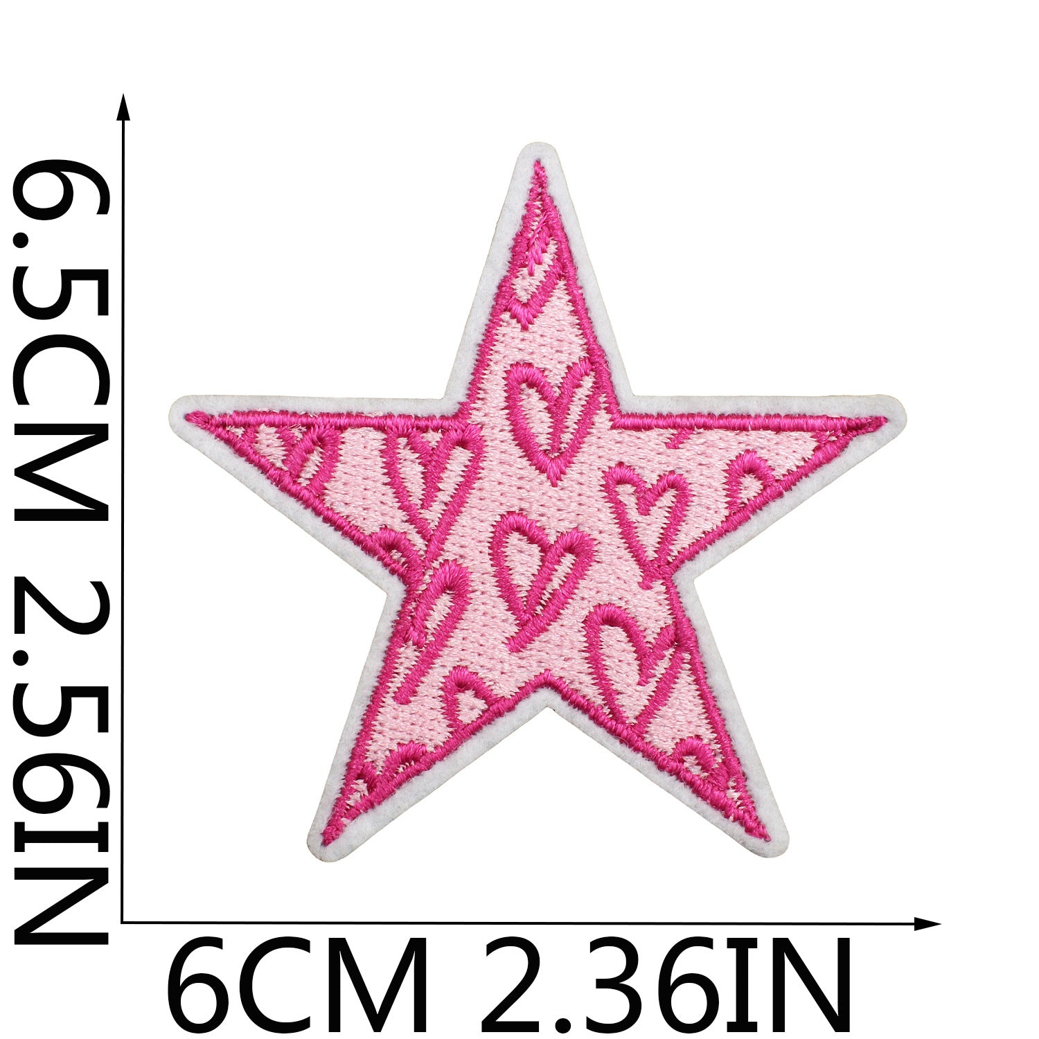 Wholesale Pink Python Embroidered Cloth Sticker